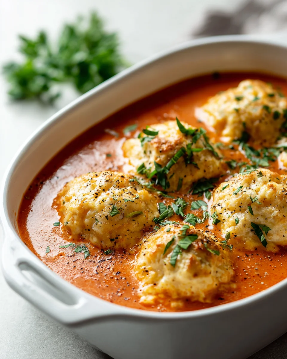 Ultimate Tomato Soup Recipe: Cheesy Cheddar Bay Dumplings