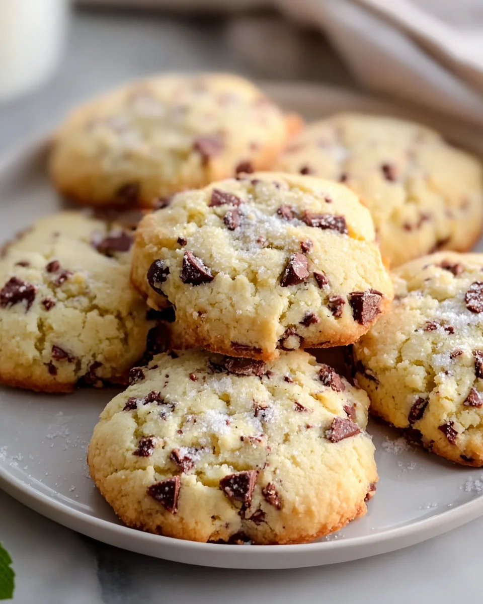 Sweet Chocolate Chip And Toffee Shortbread Cookies