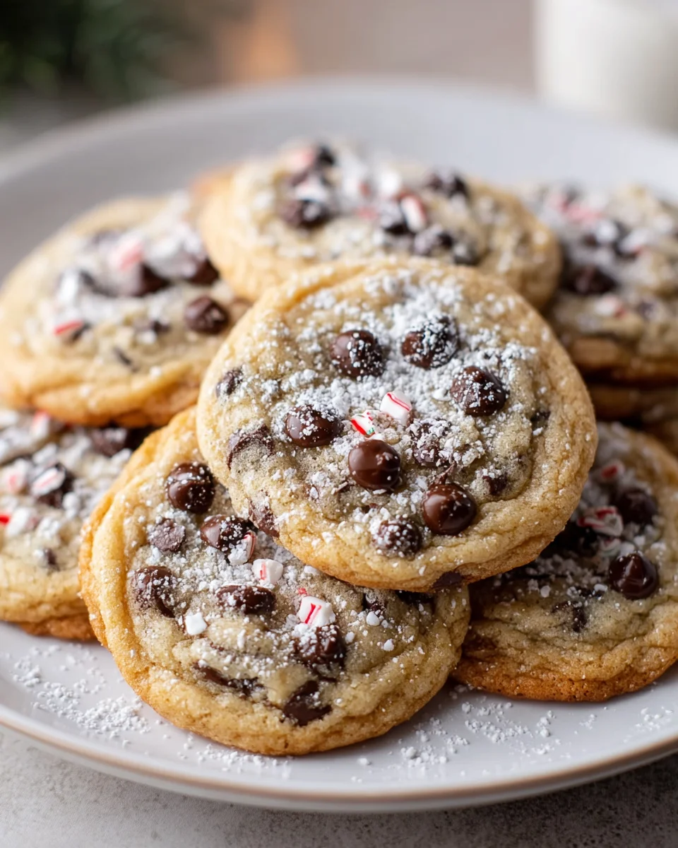 Festive Winter Wonderland Chocolate Chip Christmas Cookies