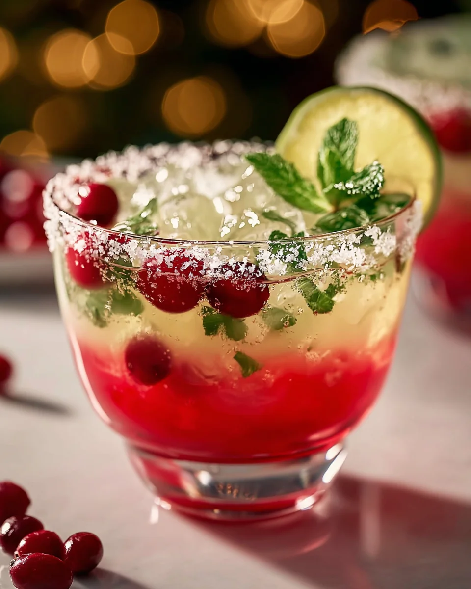 Mistletoe Margarita: Festive Non-Alcoholic Christmas Cocktail