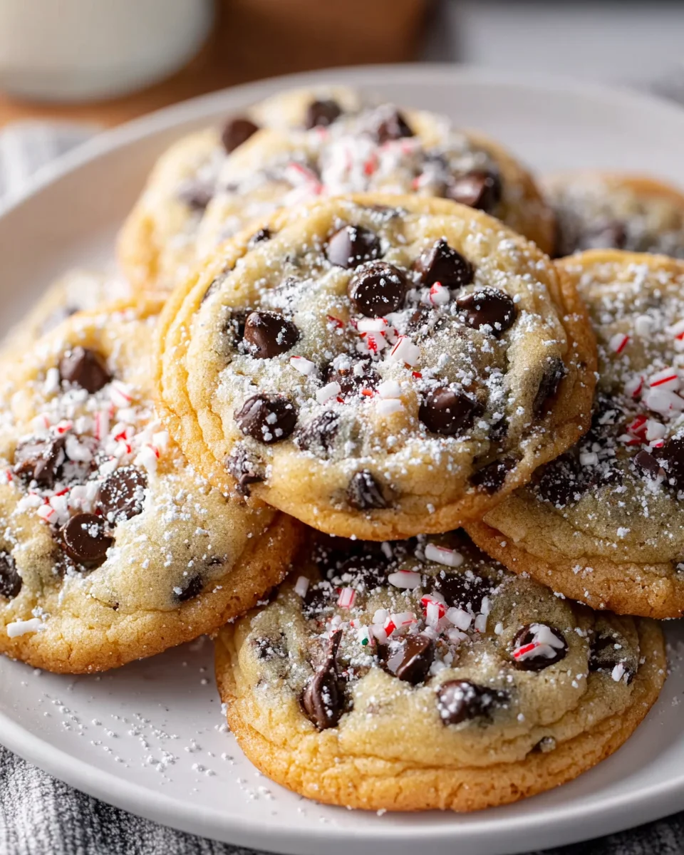 Festive Winter Wonderland Chocolate Chip Christmas Cookies
