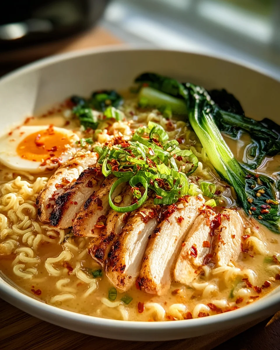 Incredible Ultimate Creamy Garlic Chicken Ramen Recipe
