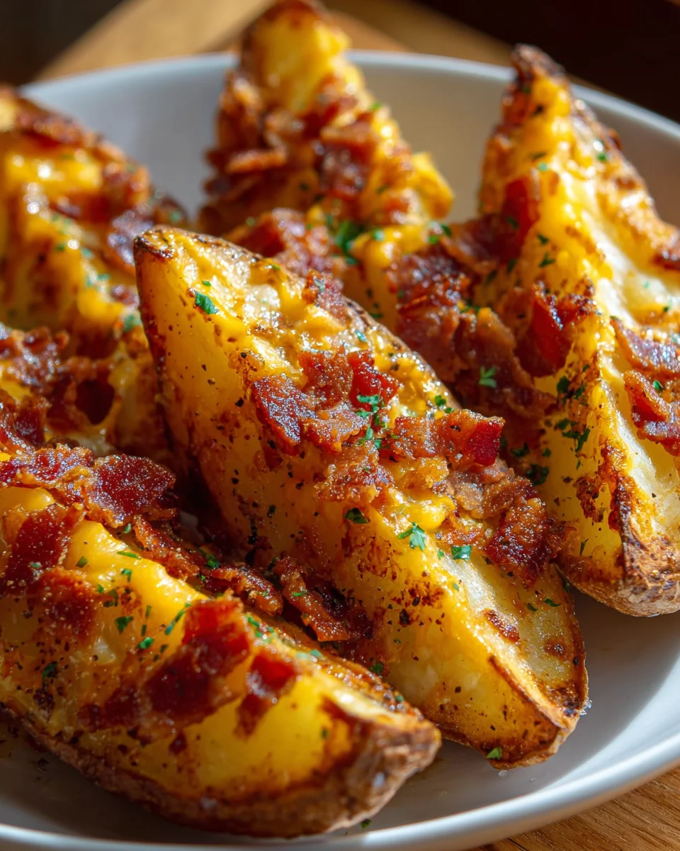 Cheddar Beef Bacon Potato Wedges: Irresistible Comfort Food