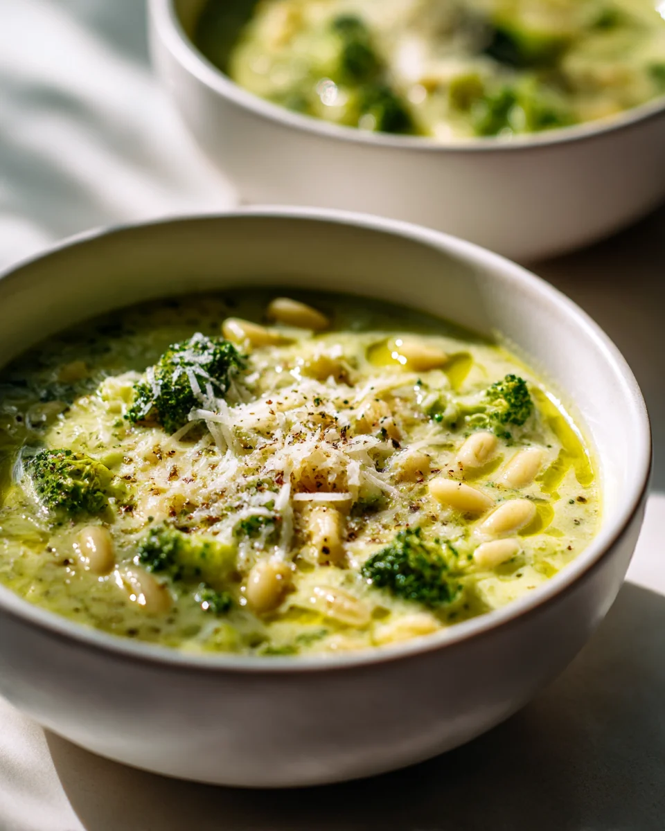 Hearty Garlic Italian Broccoli Soup: A Quick Dinner Idea