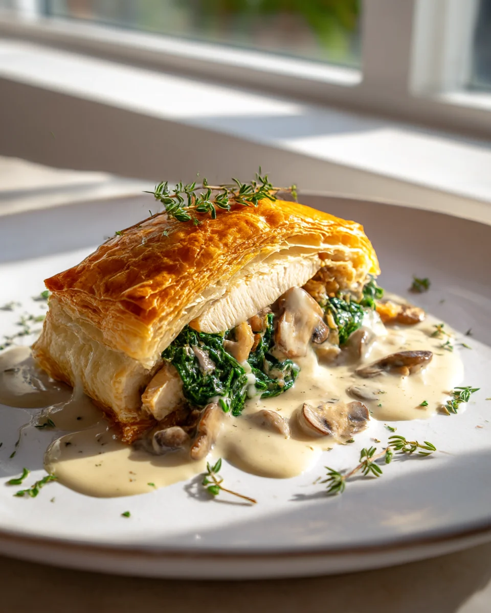 The Best Chicken Wellington & Creamy Dijon Sauce