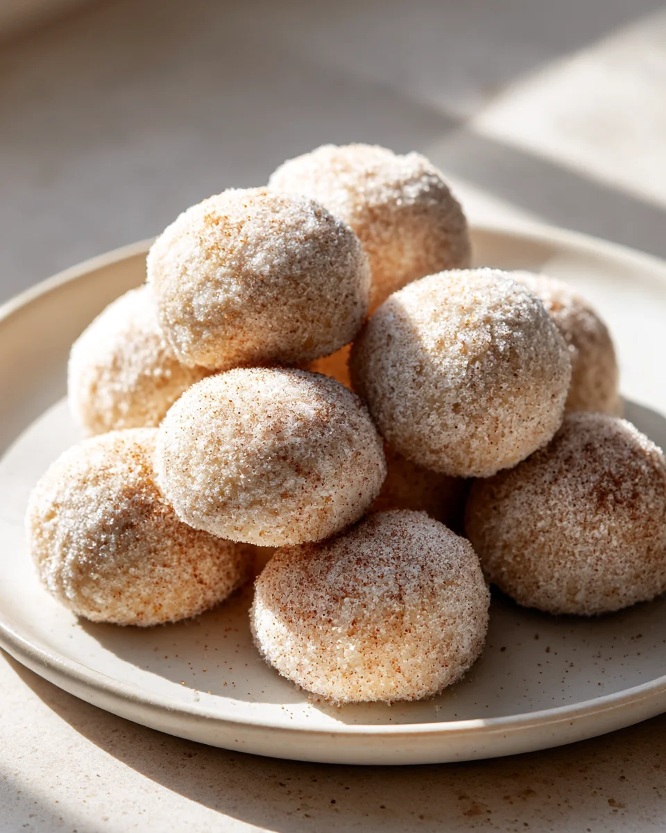 Cinnamon Sugar Snowball Cookies: A Sweet Holiday Treat