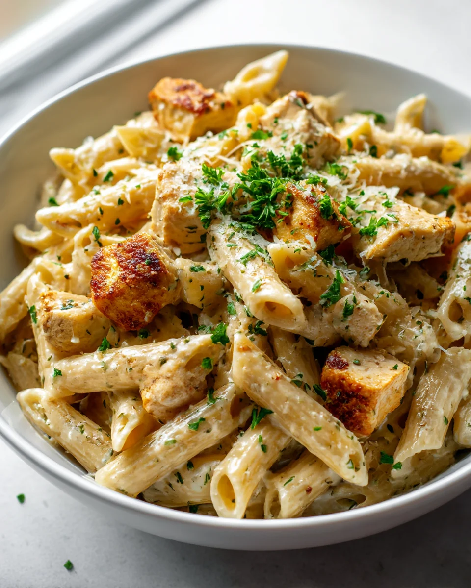 Easy One Pot Garlic Parmesan Chicken Pasta Recipe Delight