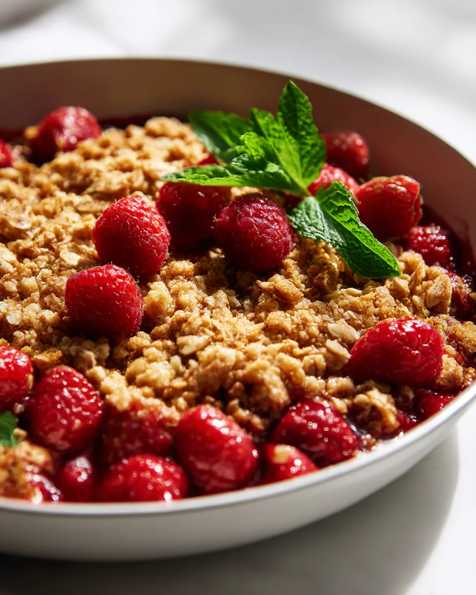 Easy Skillet Raspberry Crumble – Your New Favorite Dessert!