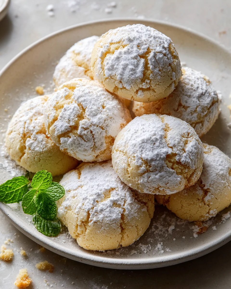 Easy Gooey Butter Cookies: Sweet & Chewy Powdered Sugar Treats