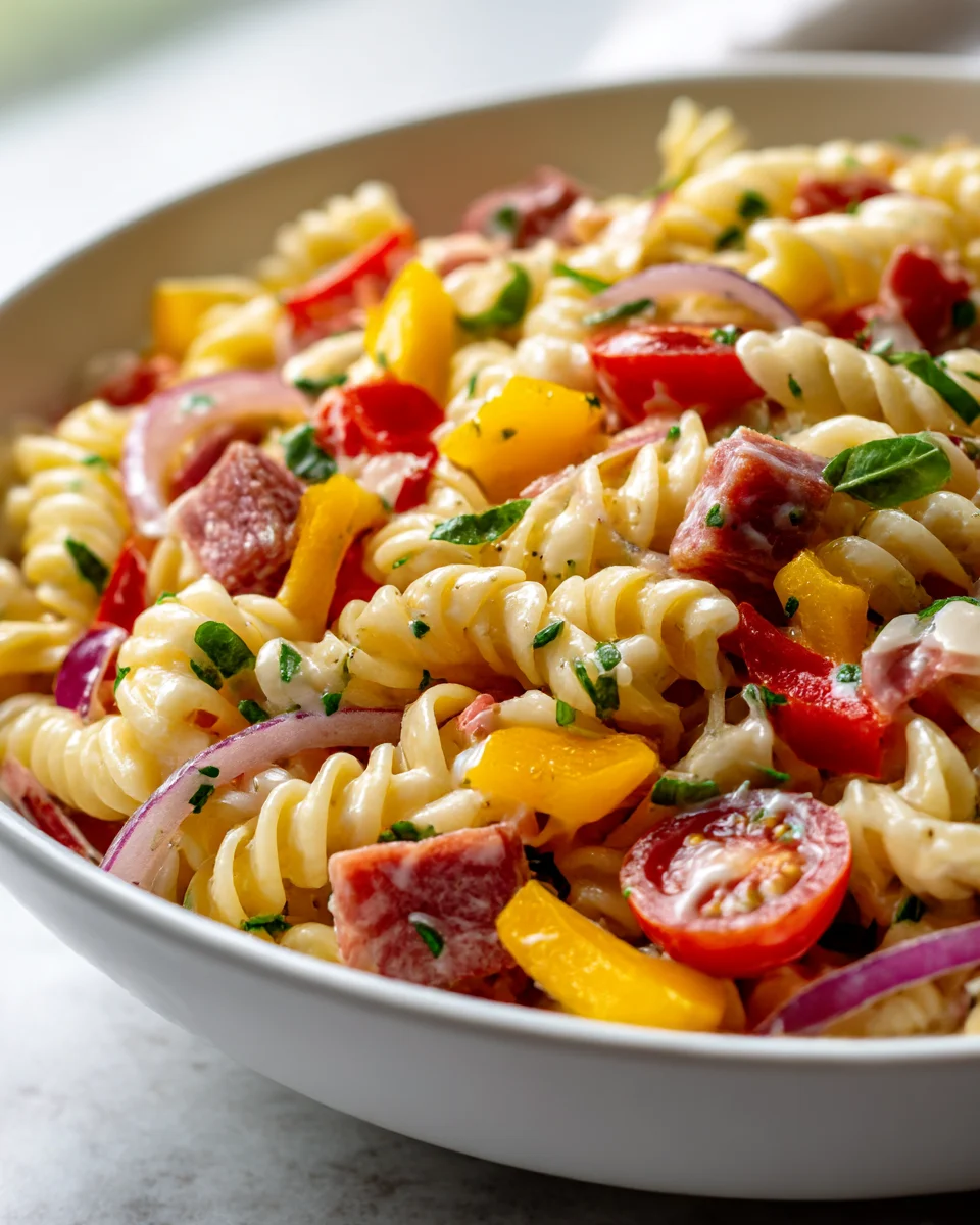 Italian Sub Pasta Salad Bowl: Easy Deconstructed Wrap Recipe