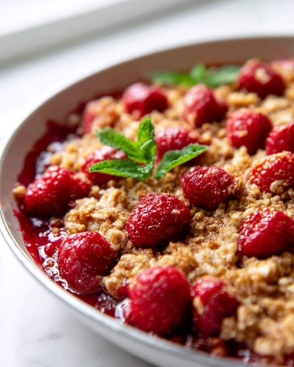 Easy Skillet Raspberry Crumble – Your New Favorite Dessert!