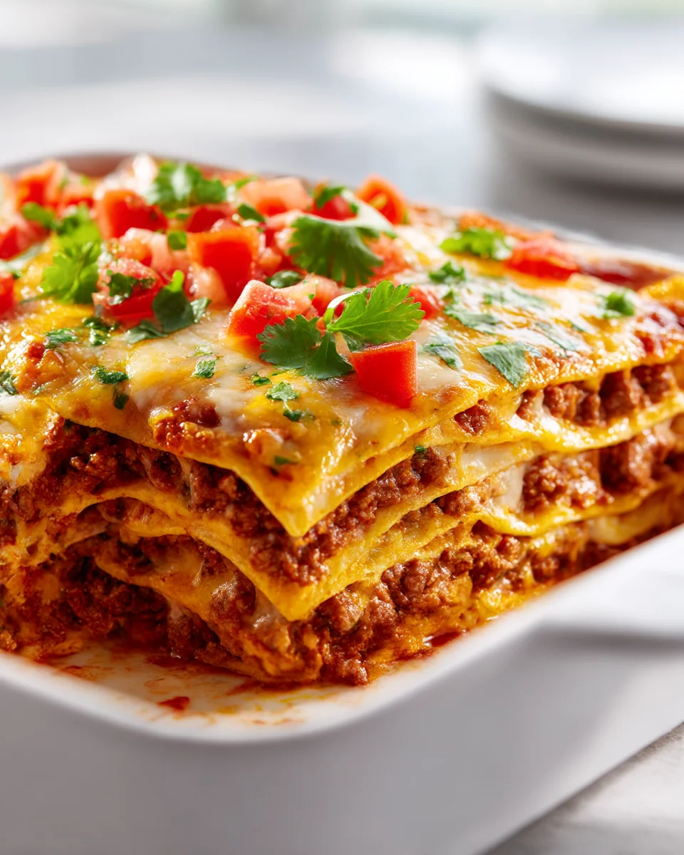 Easy Beef Enchilada Casserole Bake – Crowd-Pleaser Dinner