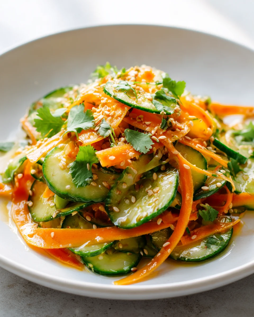 Zesty Sesame Non-Alc. Extract Cucumber Carrot Salad