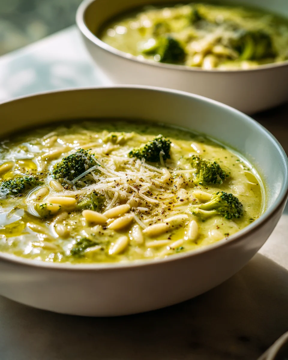 Hearty Garlic Italian Broccoli Soup: A Quick Dinner Idea
