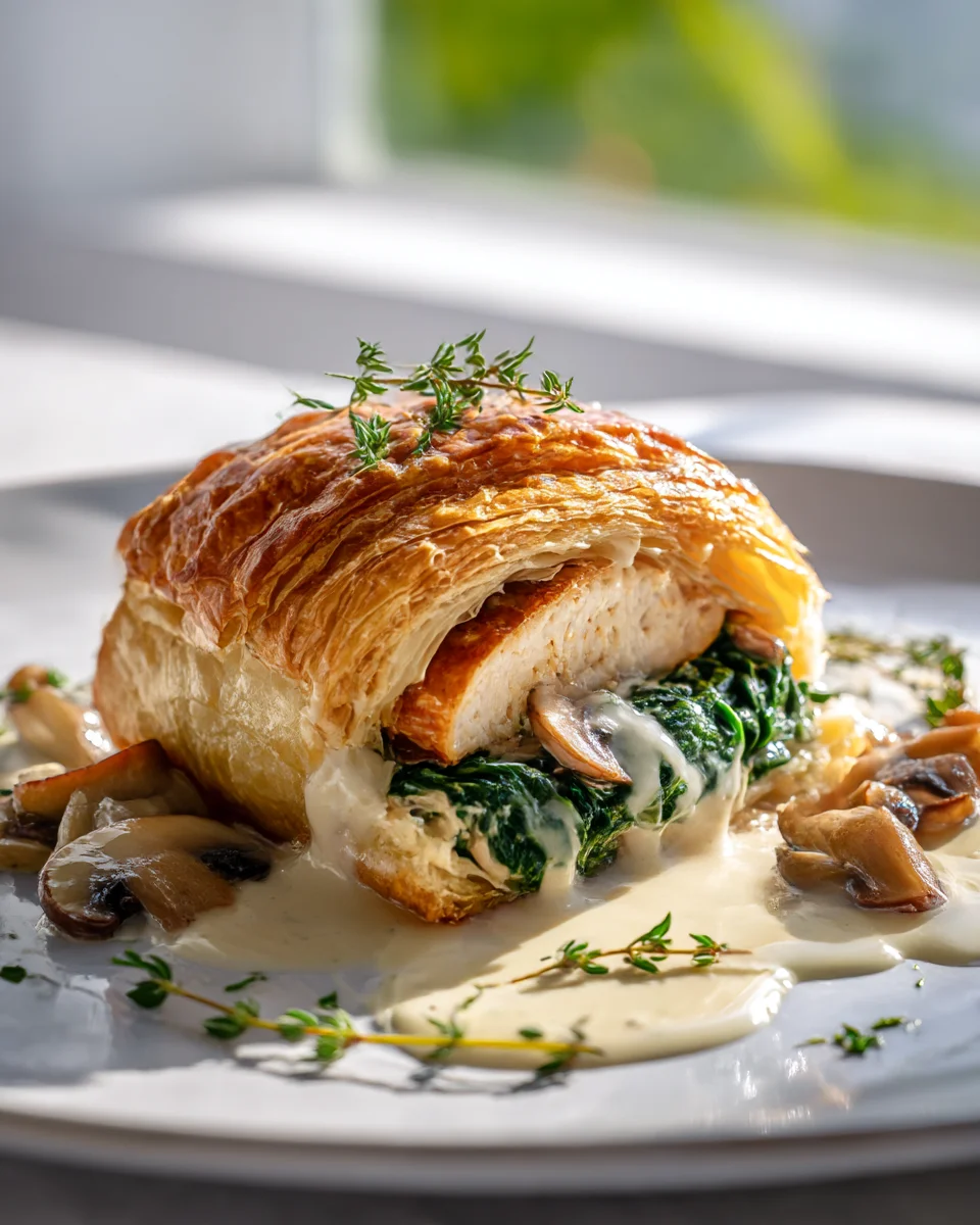 The Best Chicken Wellington & Creamy Dijon Sauce