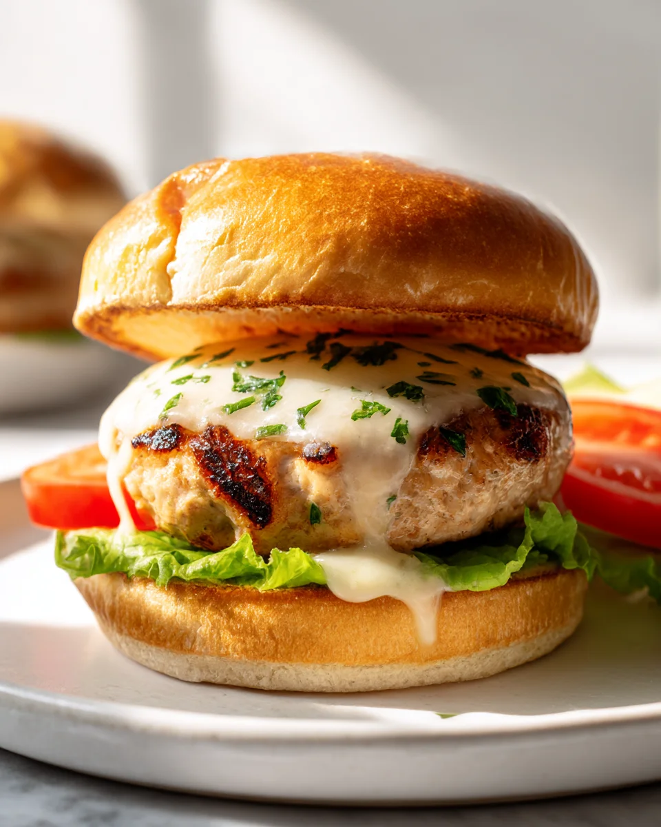 Juicy Garlic Parmesan Chicken Burgers: Flavorful & Easy Recipe