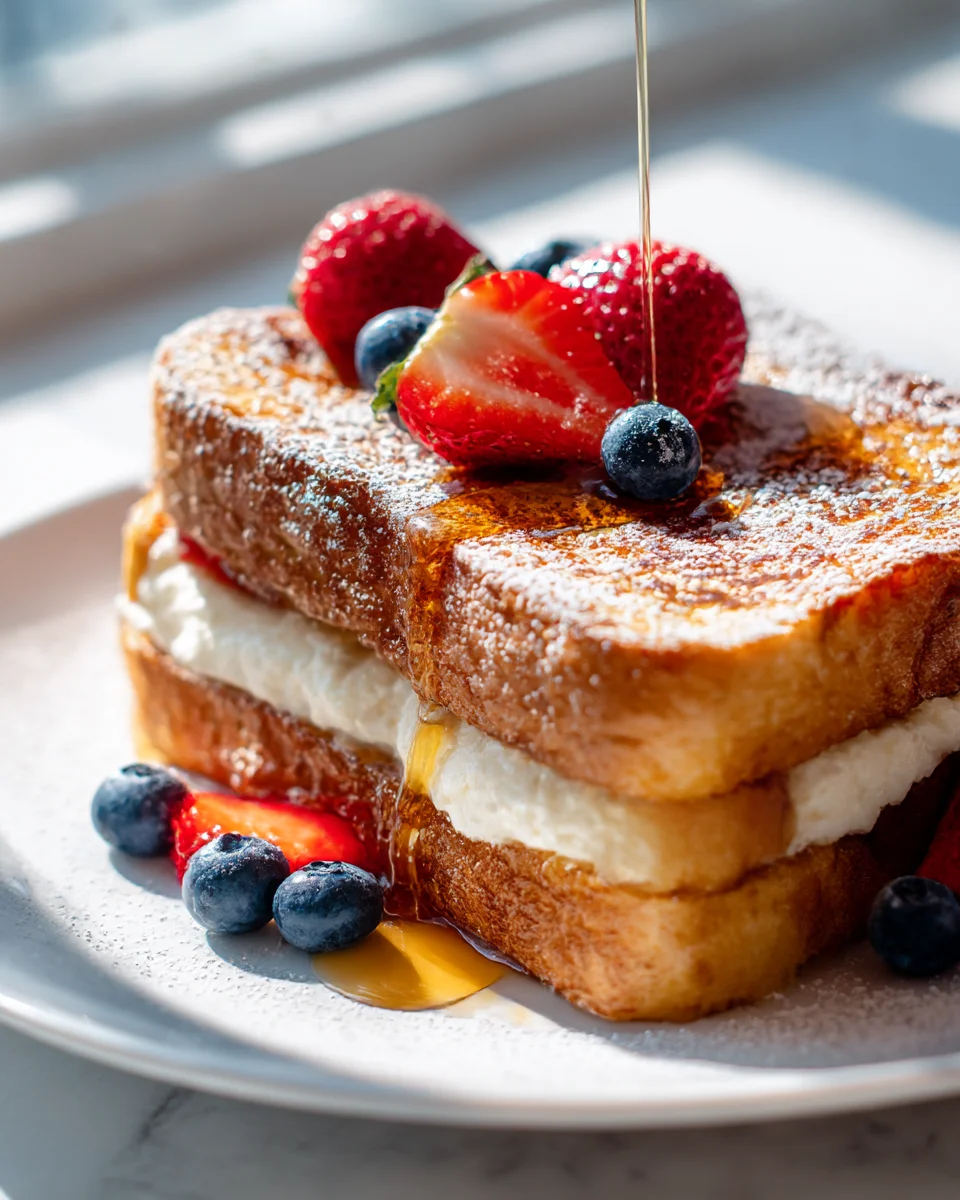 Ultimate Cream Cheese Stuffed French Toast for Breakfast