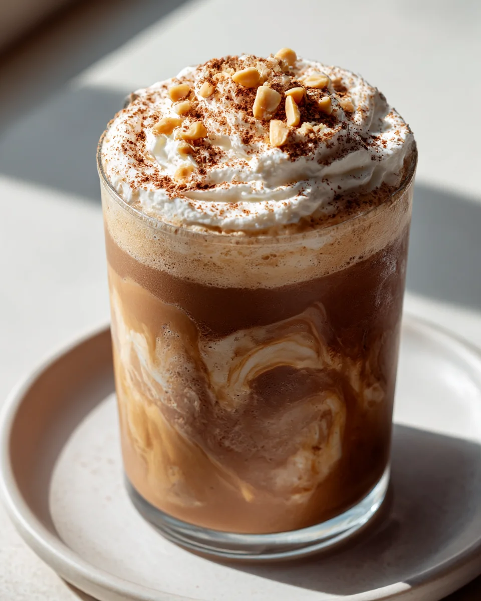 Peanut Butter Mocha Frappuccino Recipe - Rich & Creamy