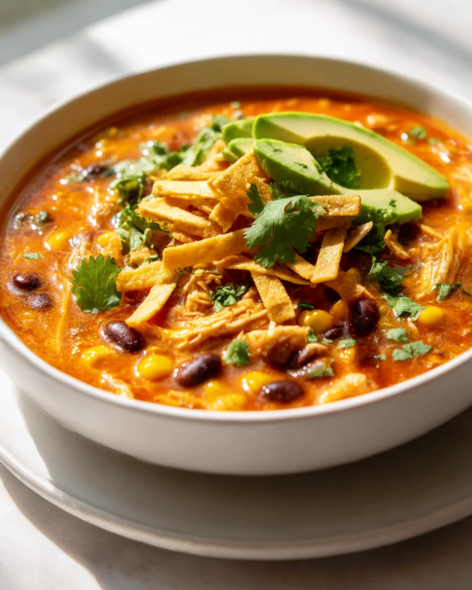 Crockpot Chicken Tortilla Soup: Easy & Delicious Recipe!