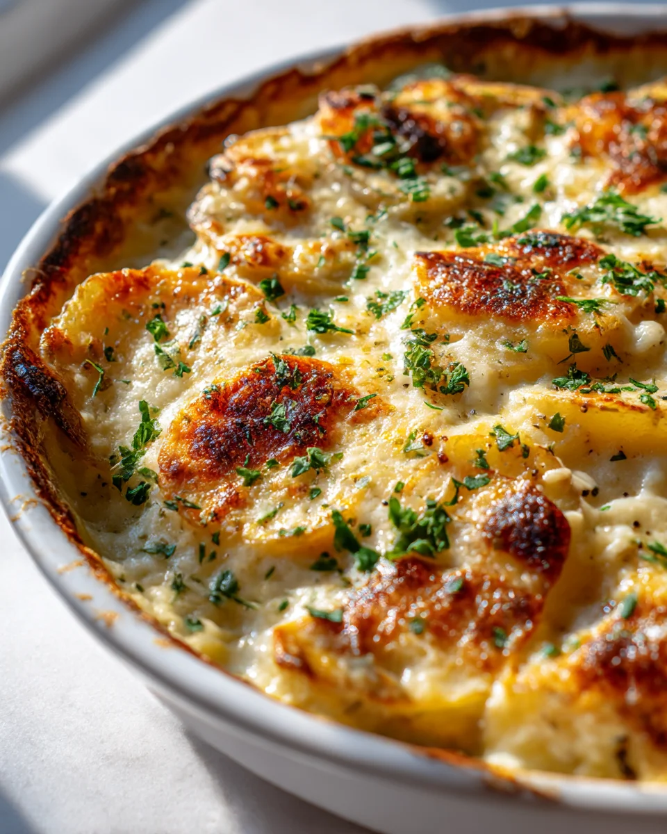 The Best Cheesy Garlic Potatoes Gratin Recipe Ever!
