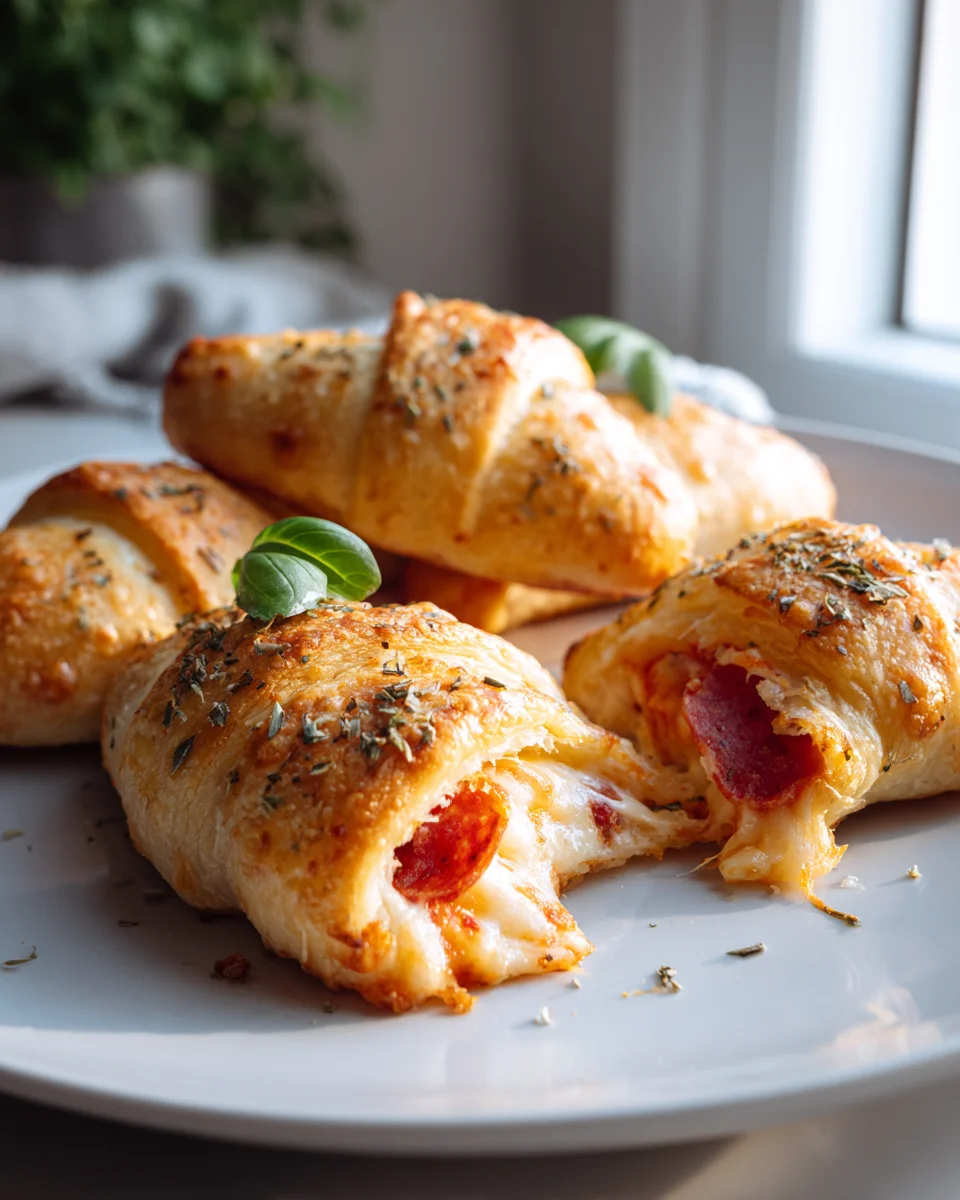 Easy Crescent Roll Cheesy Pizza Pockets for Busy Nights
