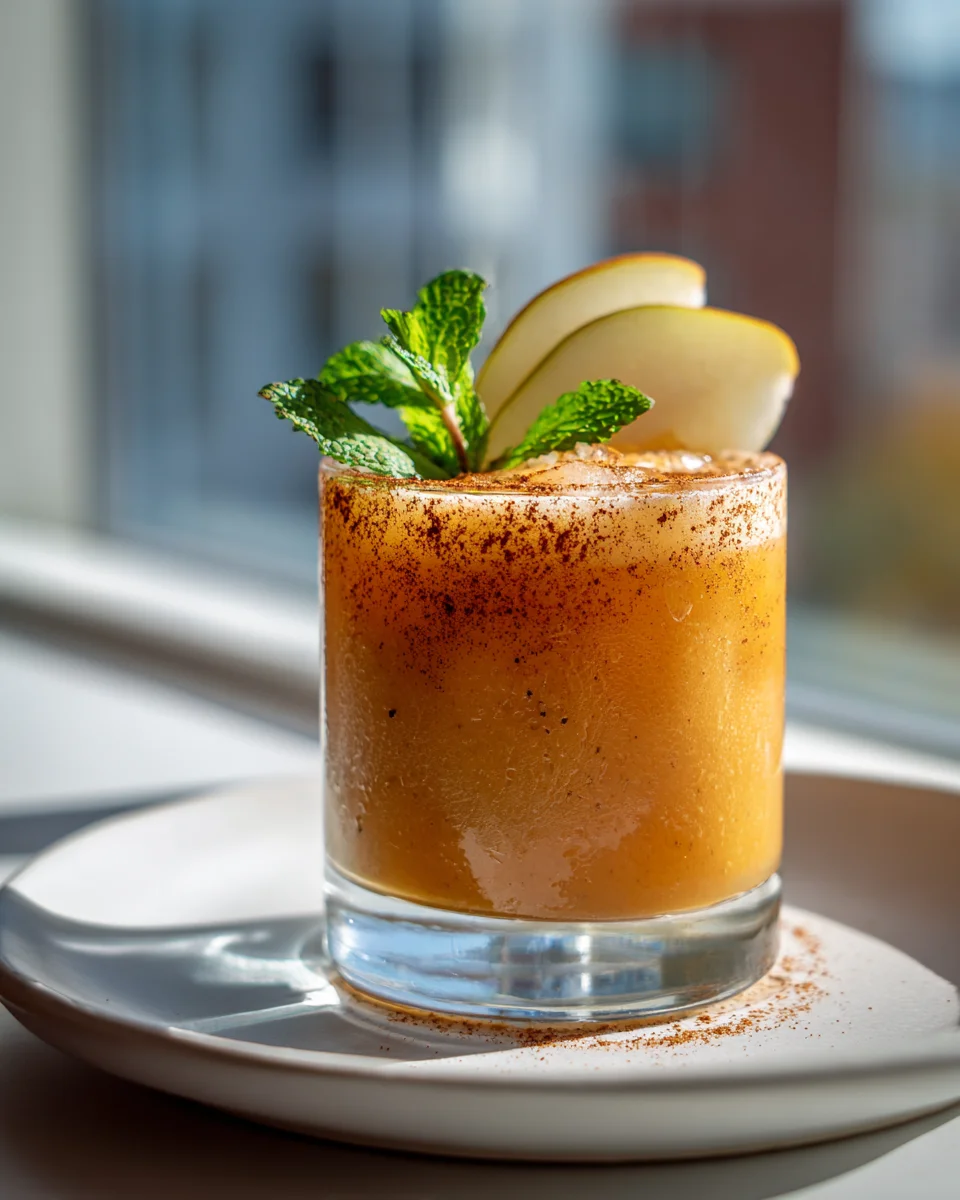 Spiced Pear Mocktail: Vanilla, Cinnamon & Star Anise