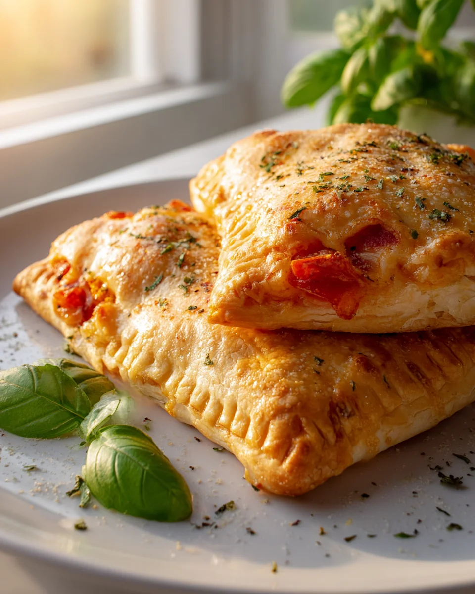 Flaky Puff Pastry Pizza Hot Pockets - Quick & Easy!