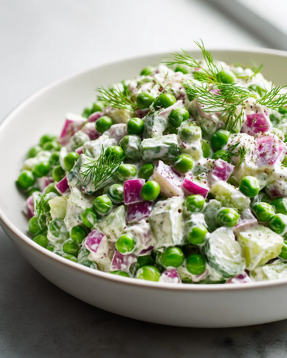 Fresh & Creamy Pea Salad: Your Perfect Spring Side Dish!