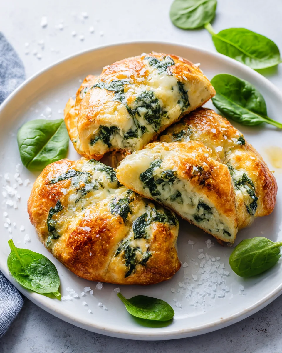 Easy Spinach Cottage Cheese Flagels - Healthy & Delicious!