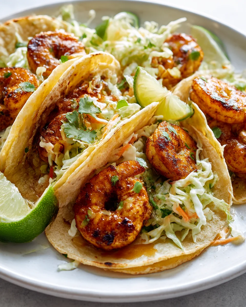 Spicy Cajun Shrimp Tacos with Zesty Lime Slaw Recipe