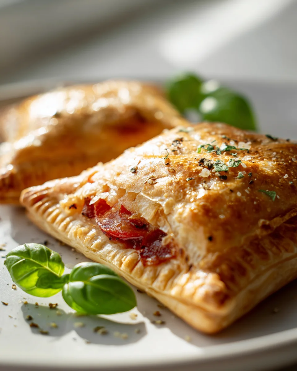 Flaky Puff Pastry Pizza Hot Pockets - Quick & Easy!