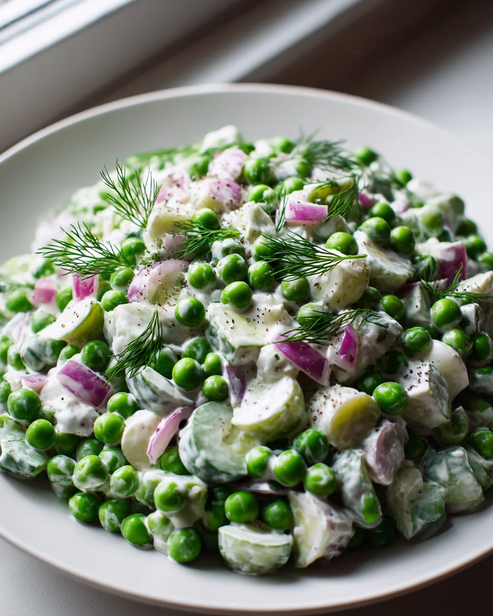 Fresh & Creamy Pea Salad: Your Perfect Spring Side Dish!