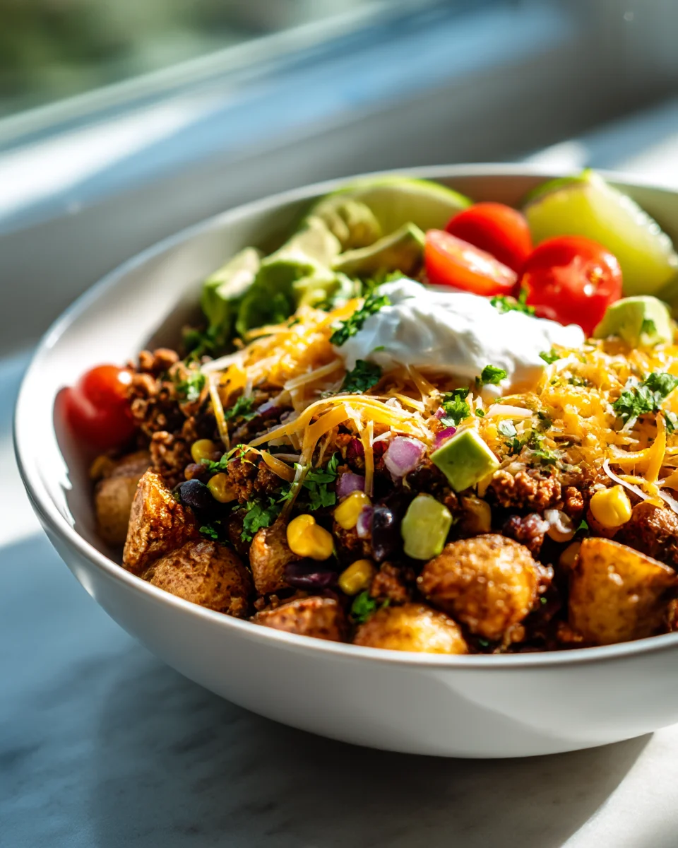 Best Loaded Potato Taco Bowl Recipe for Dinner Tonight