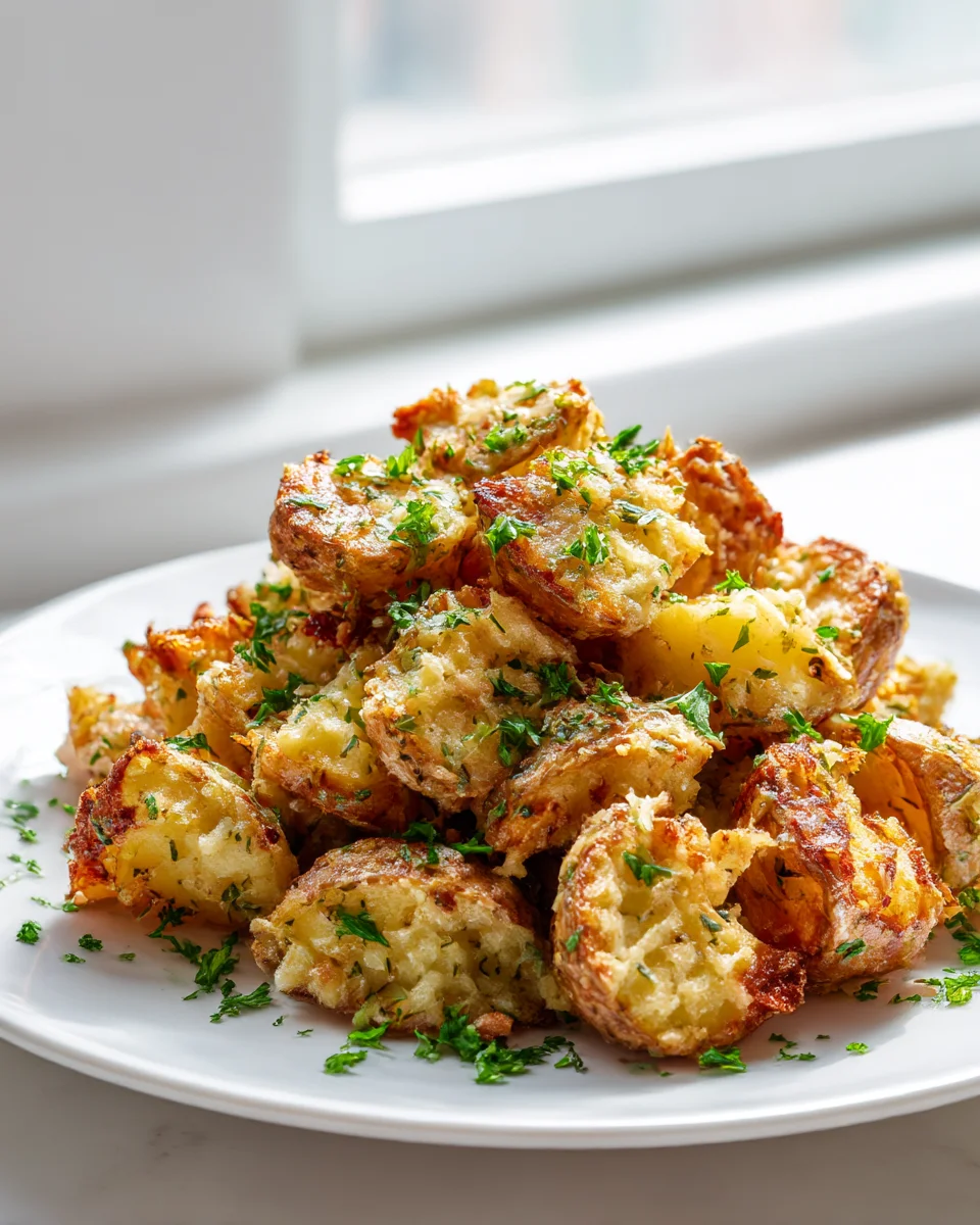 Garlic Parmesan Roasted Potatoes: Crispy, Flavorful Delight!