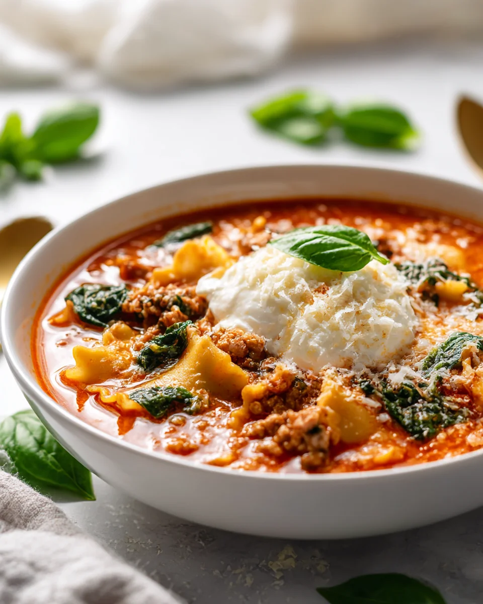 One Pot Lasagna Soup: Easy, Hearty Beef Dinner Recipe