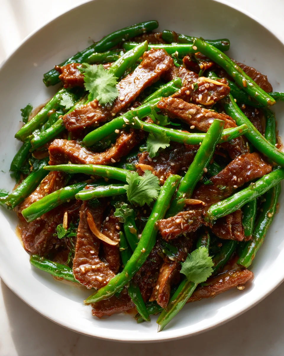 Fast Chinese Beef & Green Bean Skillet Stir-Fry