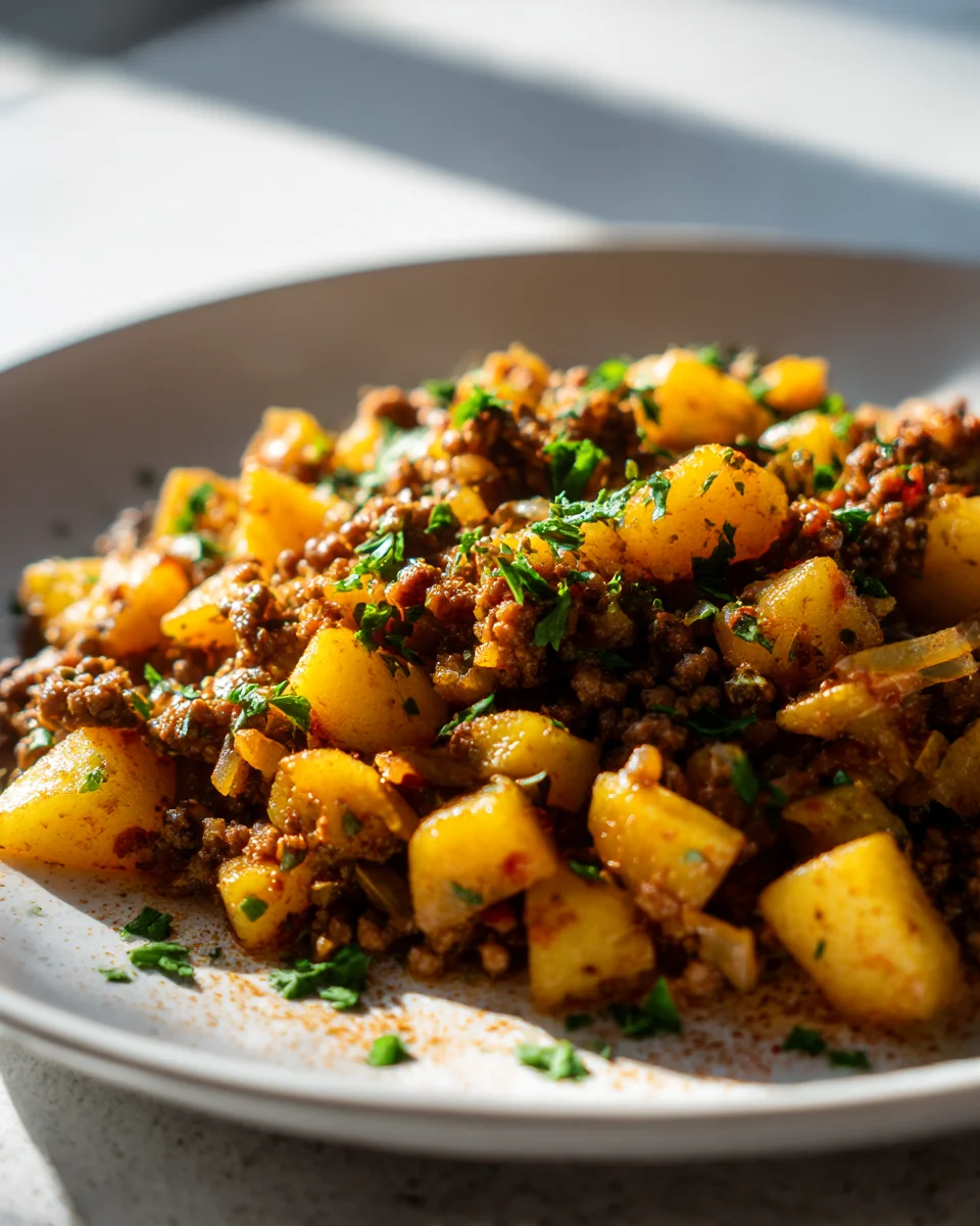 High Protein Ground Beef & Potatoes: Healthy & Easy Dinner