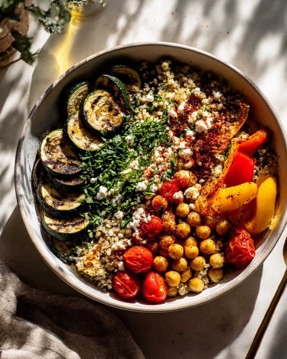 Healthy Grilled Mediterranean Bowl Recipe for a Fresh Meal