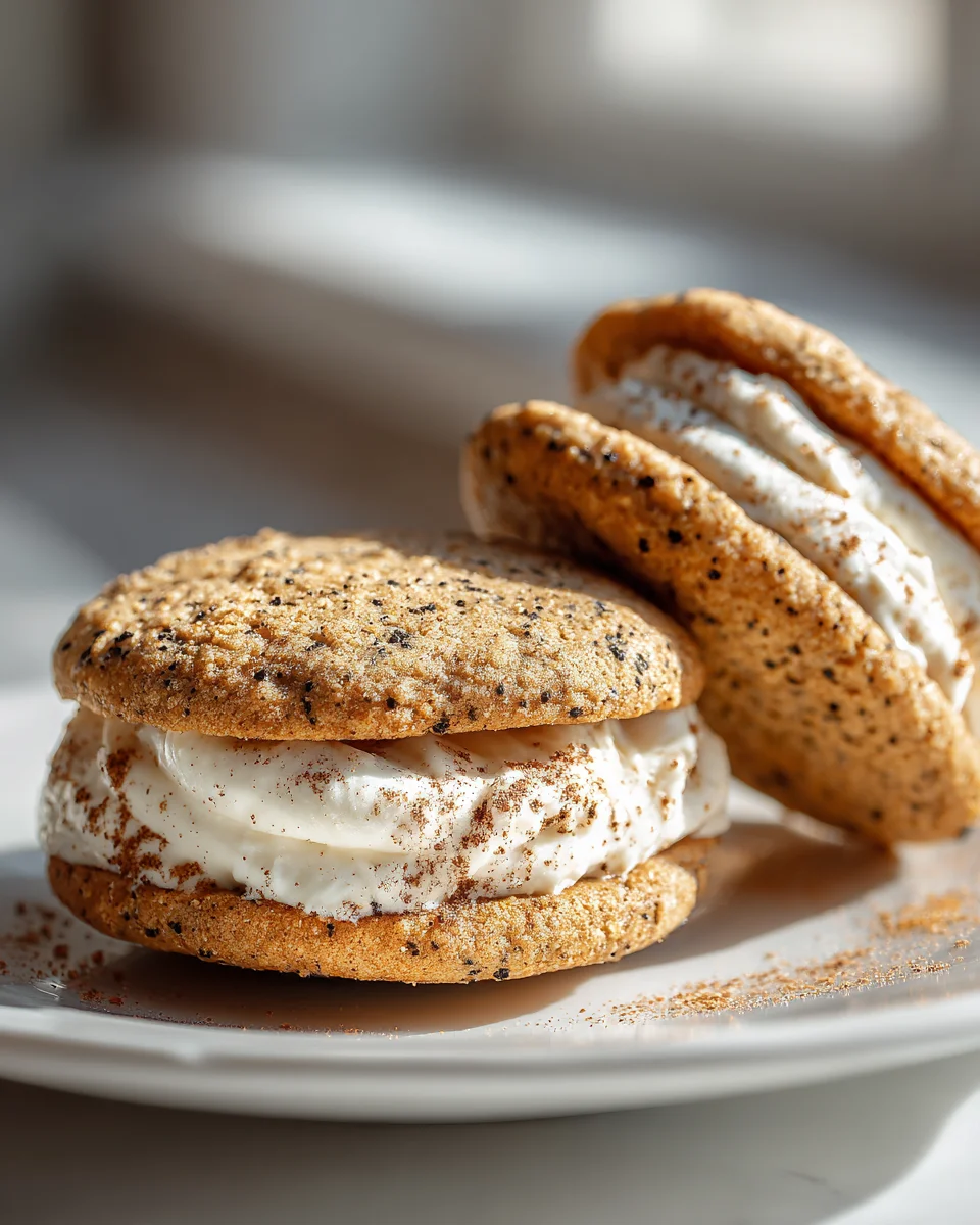Irresistible Chai Sandwich Cookies with Cream Cheese