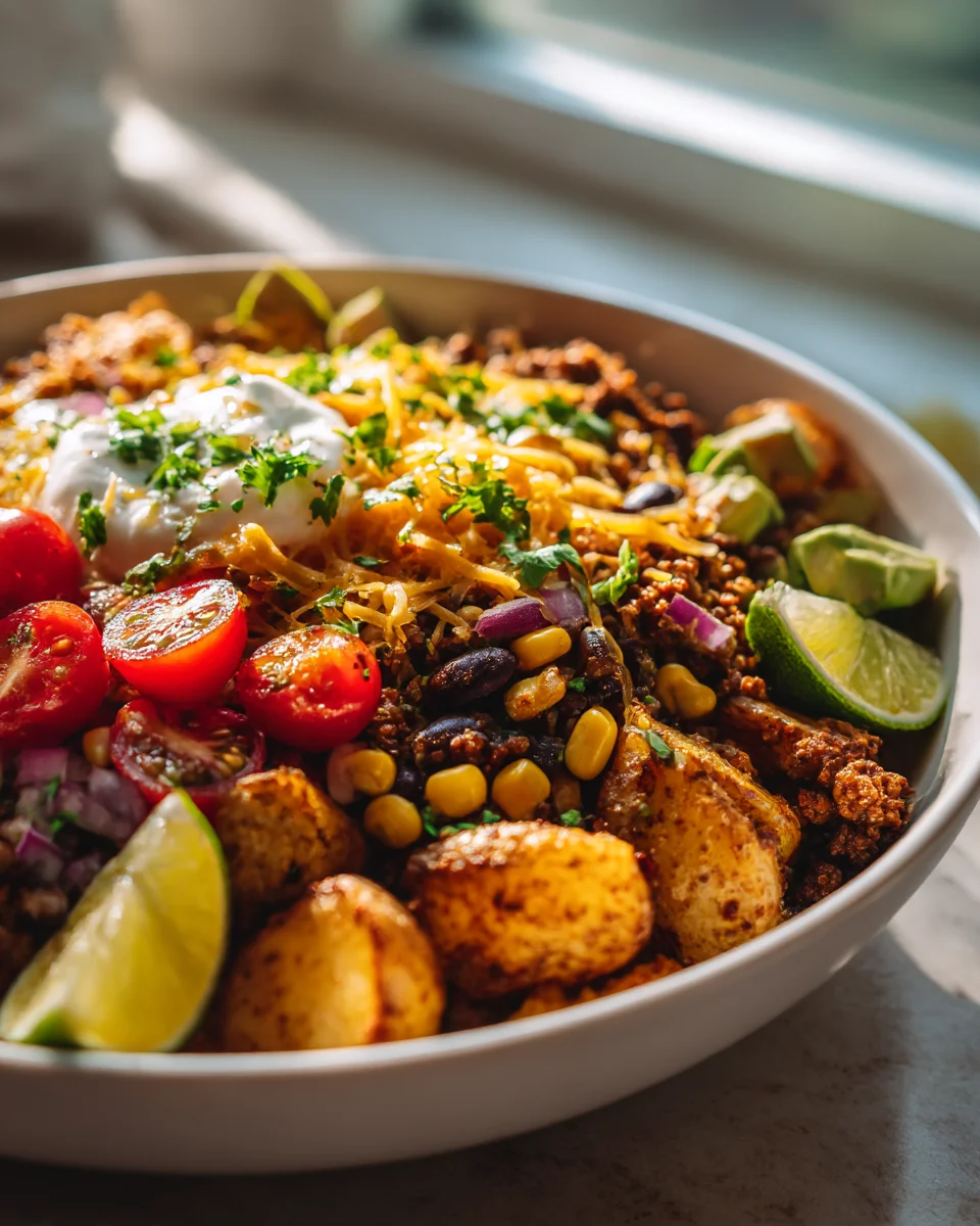 Best Loaded Potato Taco Bowl Recipe for Dinner Tonight
