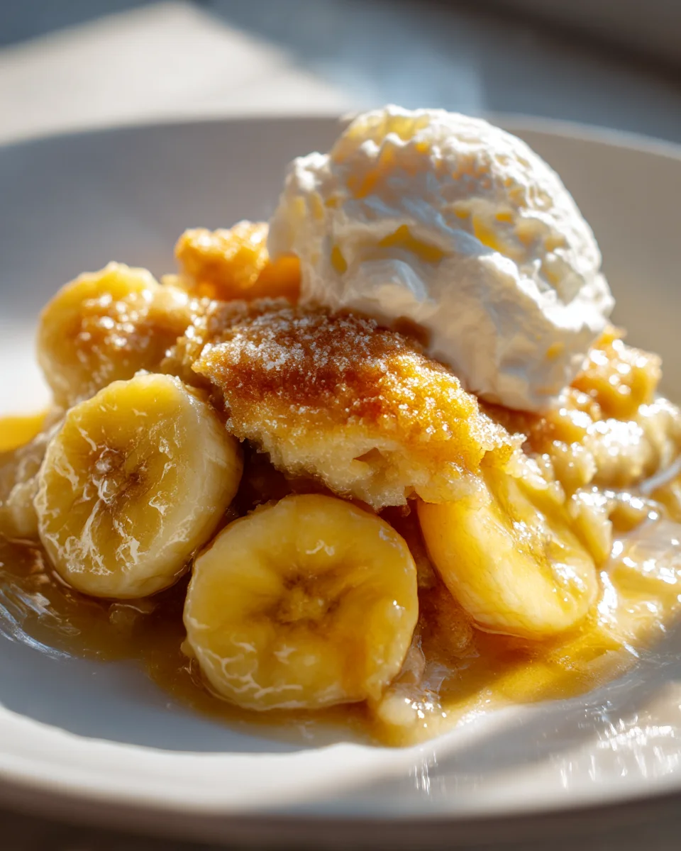 Delicious Southern Banana Cobbler Recipe - Easy Dessert!