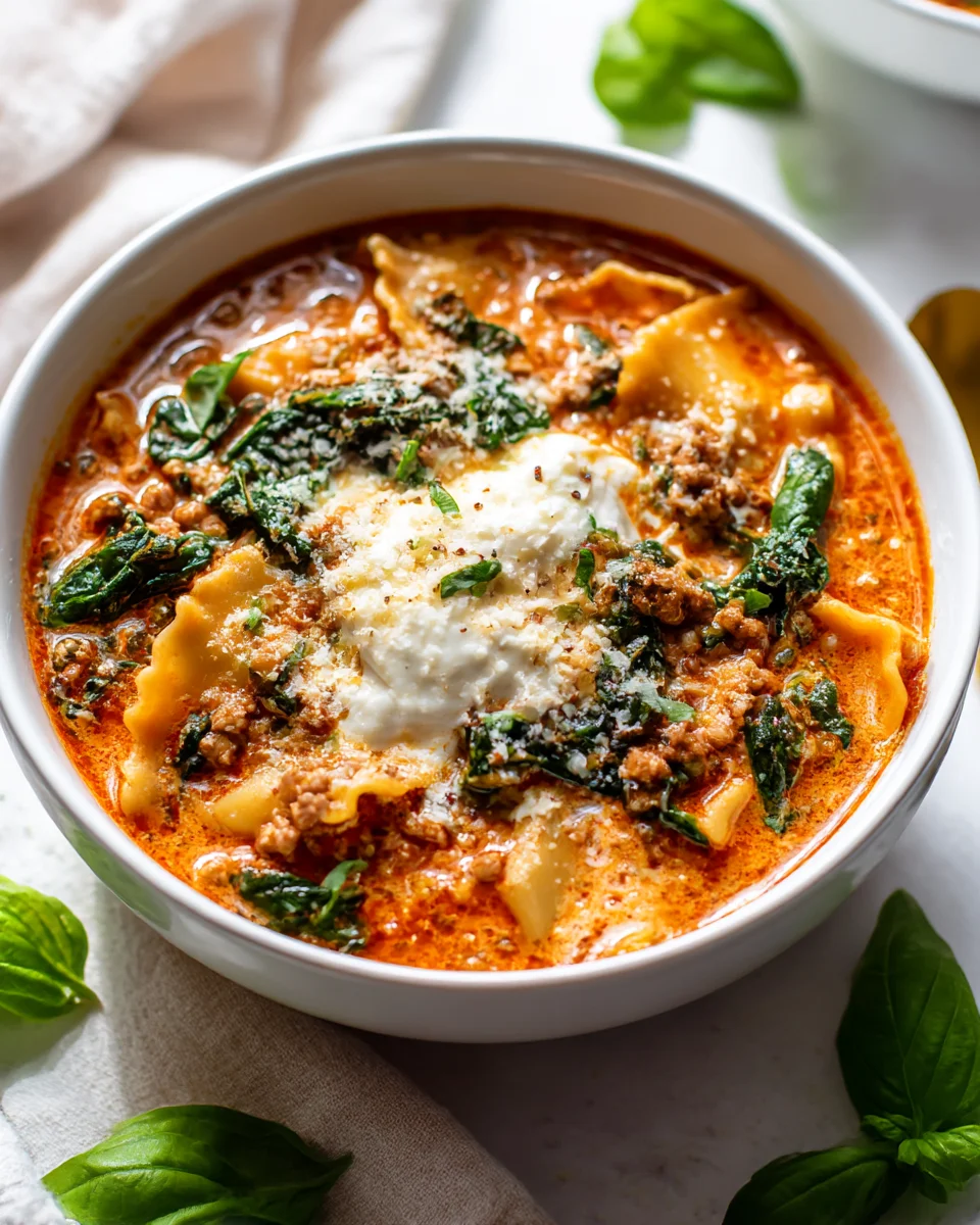 One Pot Lasagna Soup: Easy, Hearty Beef Dinner Recipe