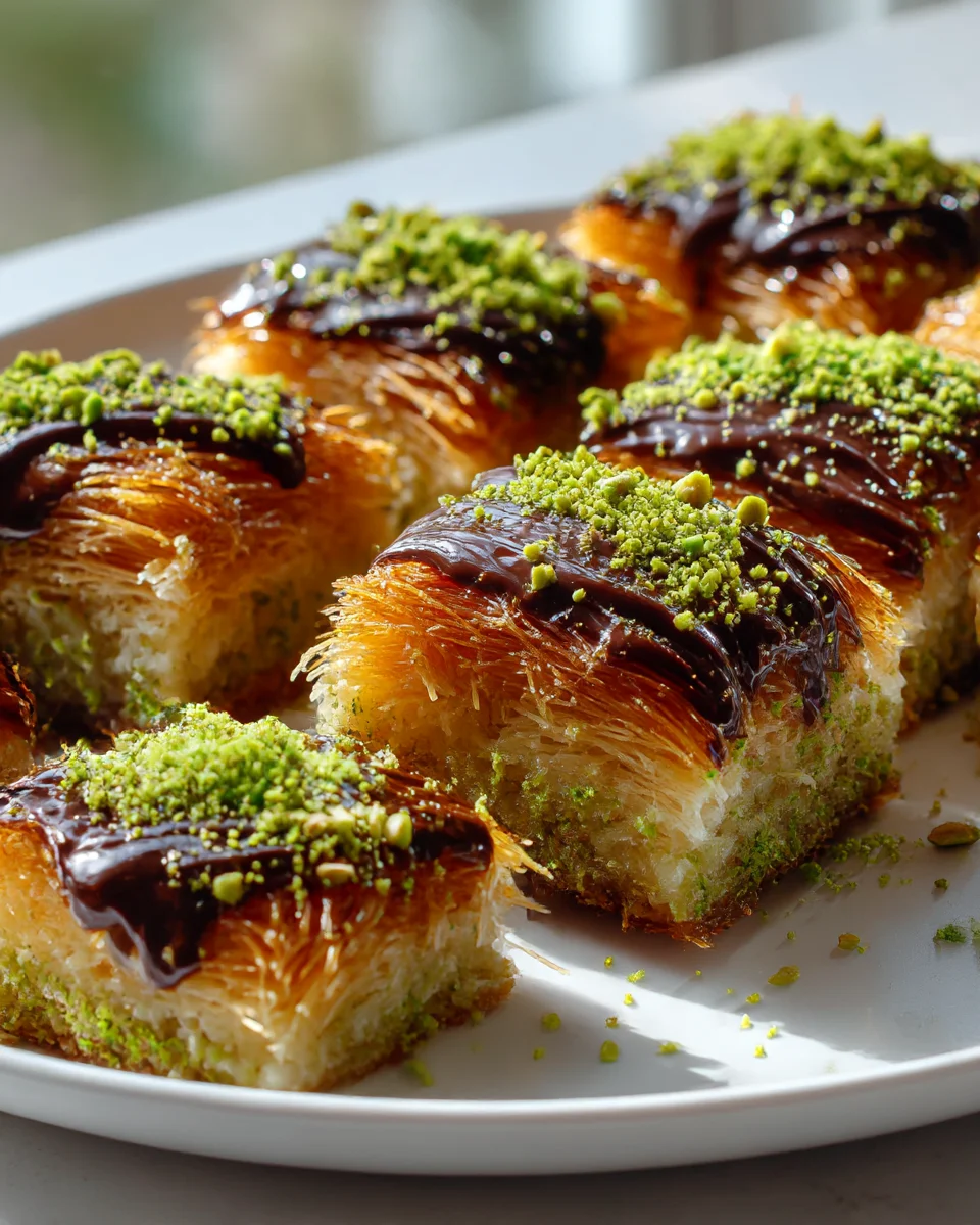 Dubai Chocolate Pistachio Kunafa Bars: Viral Crispy Treat