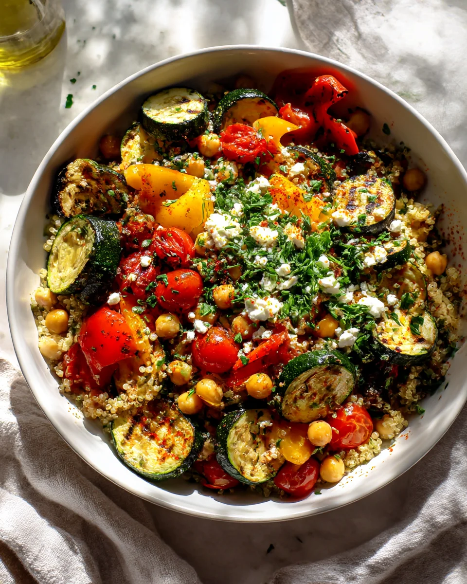 Healthy Grilled Mediterranean Bowl Recipe for a Fresh Meal