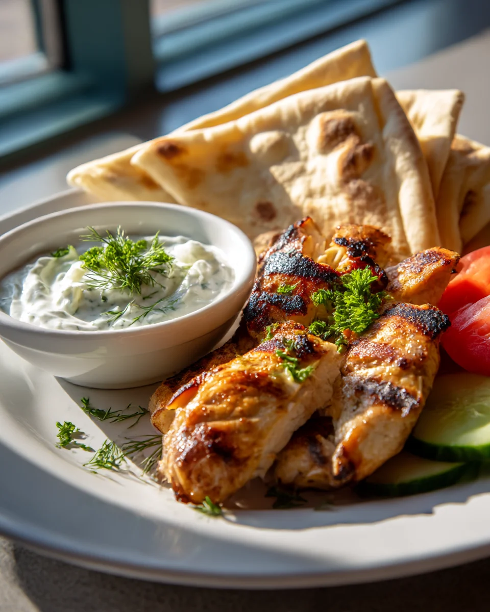 Greek Chicken, Tzatziki & Pita - Easy & Delicious!