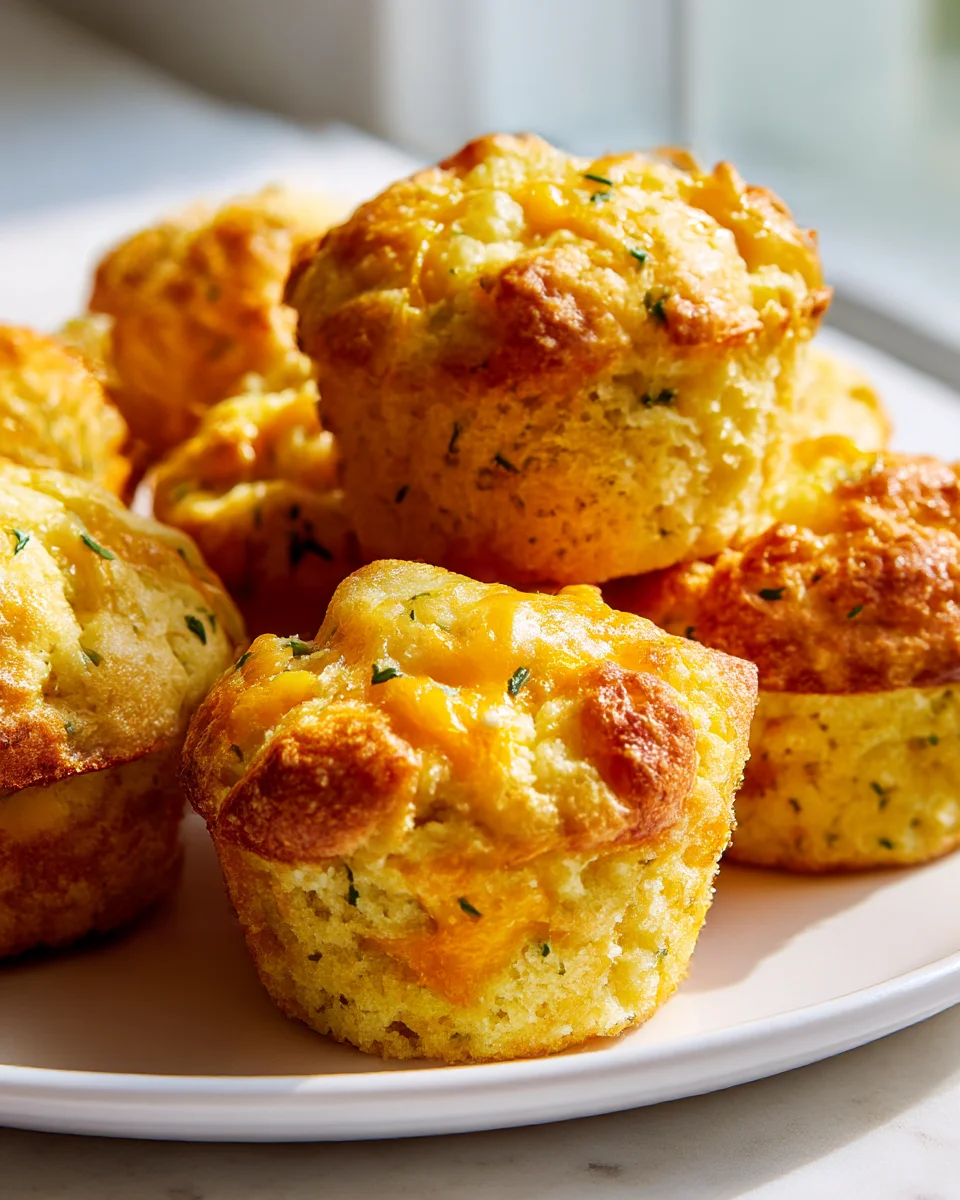 Irresistible Cheddar Cornbread Muffins: Easy Cheesy Recipe