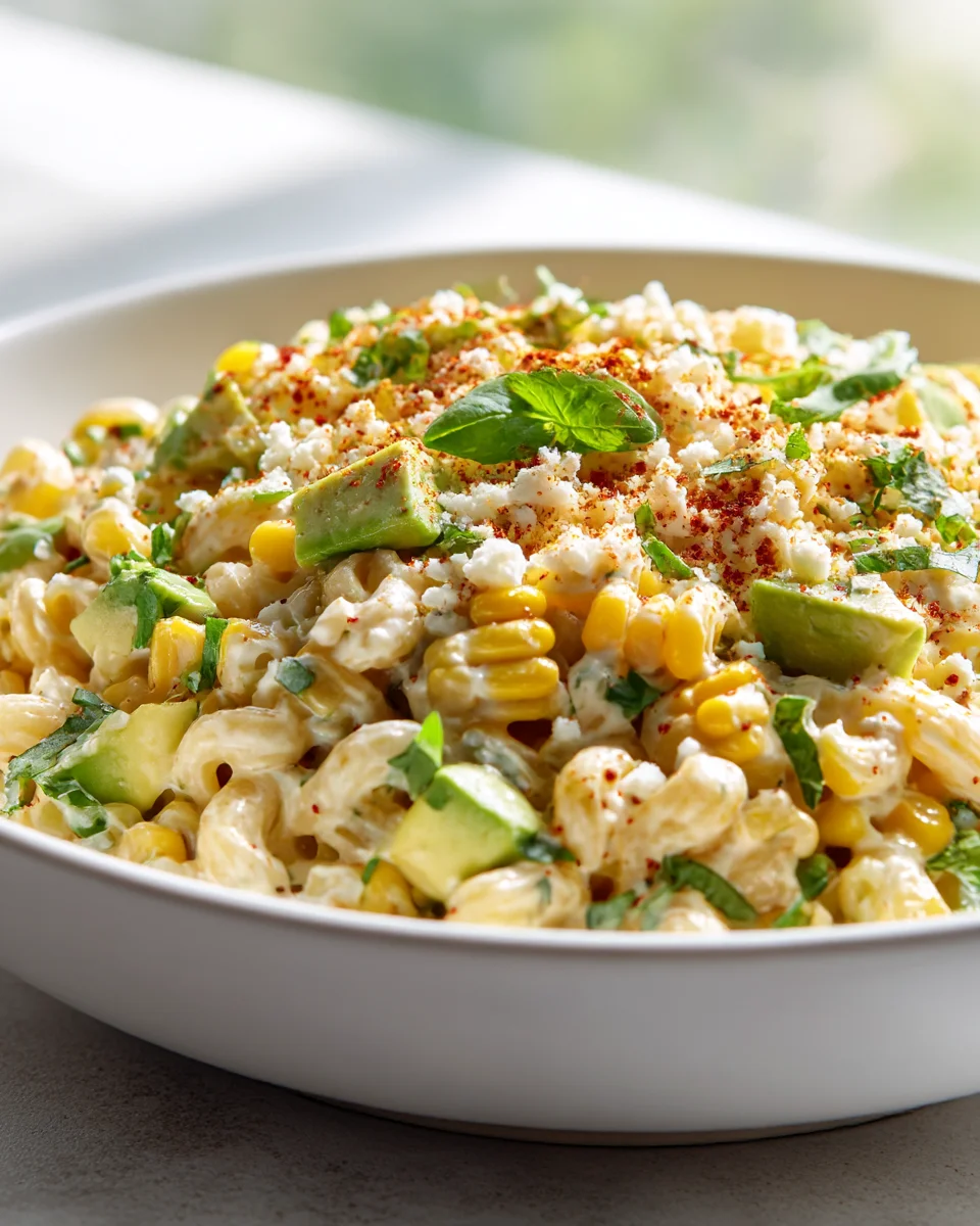 Creamy Street Corn Pasta Salad – Easy & Delicious Recipe!