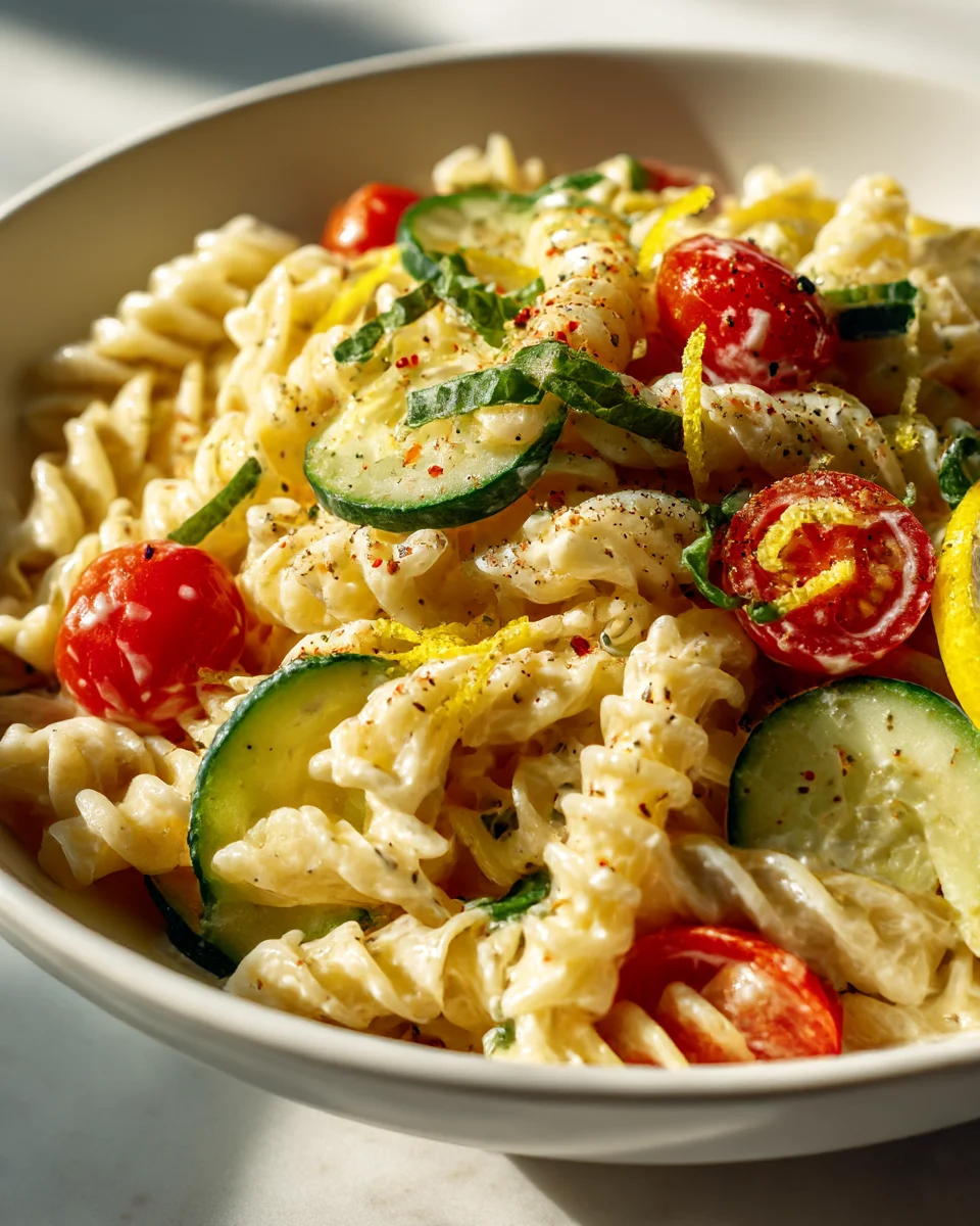 Lemon Basil Summer Pasta Salad: Refreshing & Easy Recipe