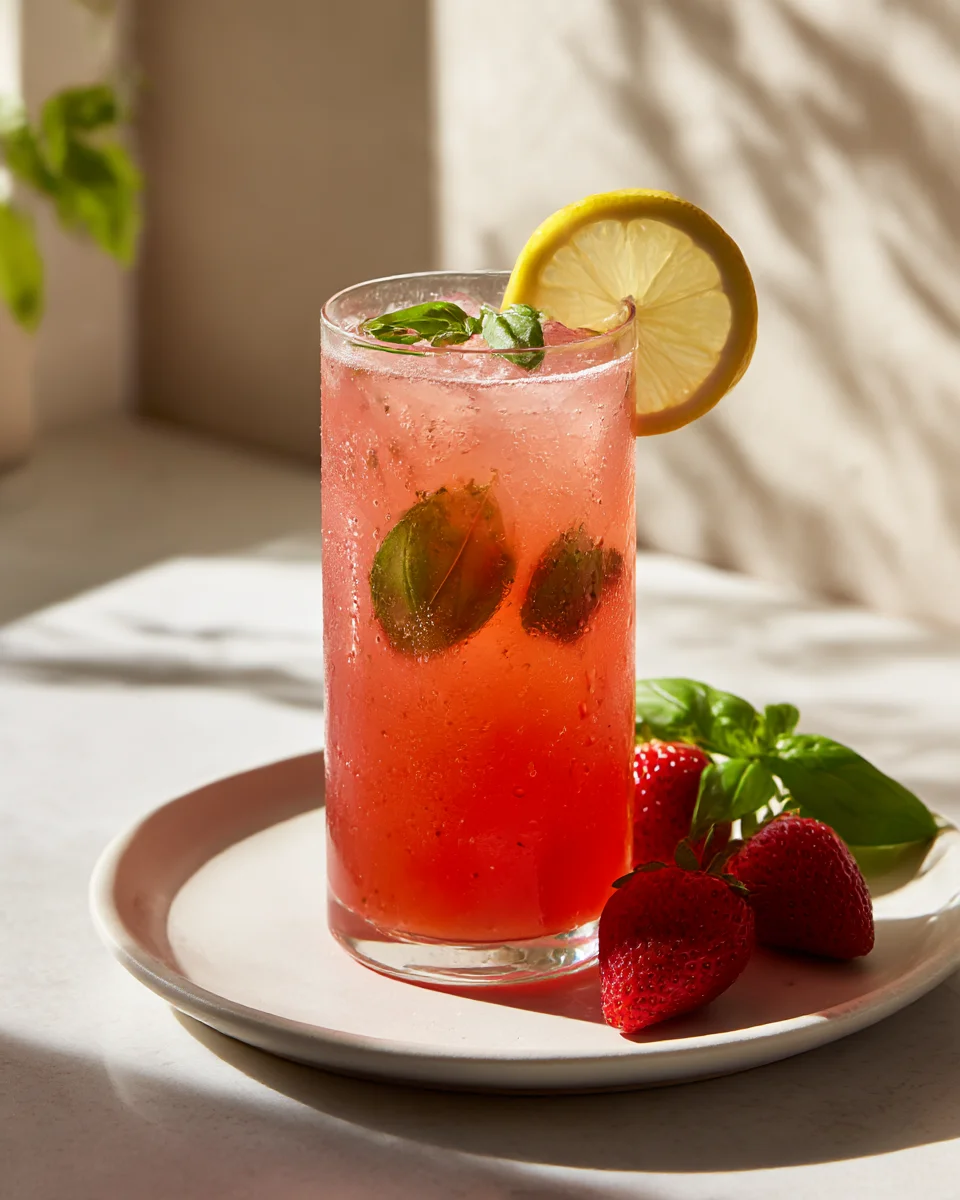 Strawberry Basil Lemonade Recipe: Sweet & Refreshing!