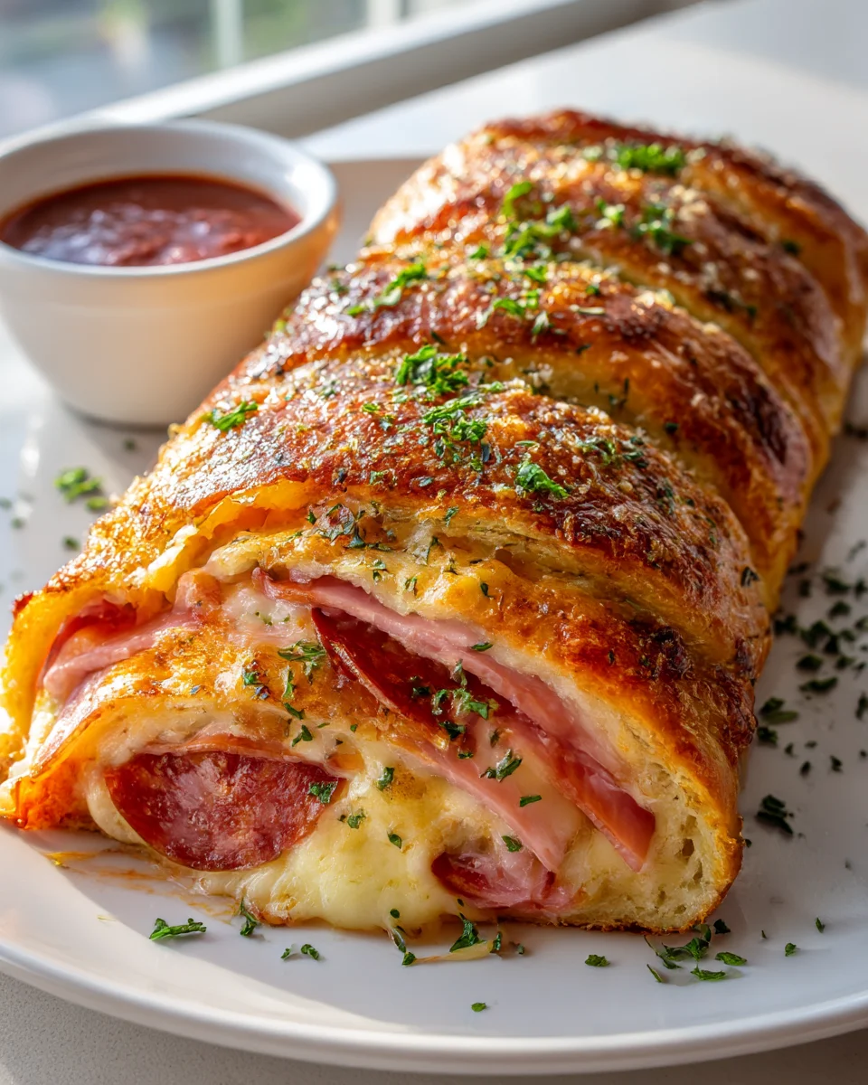 Savory Beef Italian Stromboli Recipe for Dinner Tonight!